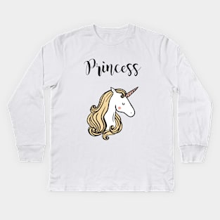 Princess Palalula Women Is Unicorn Birtday Unicorn Horse Kids Long Sleeve T-Shirt